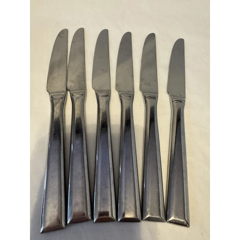 ADDISON Reed & Barton 6 Dinner Knives Stainless Everyday‎ Flatware China